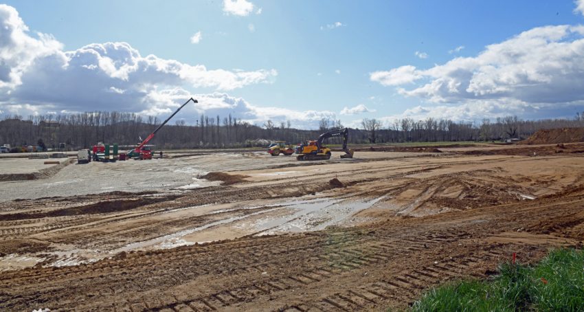 Chantier du nouveau collège de Saint-Donat