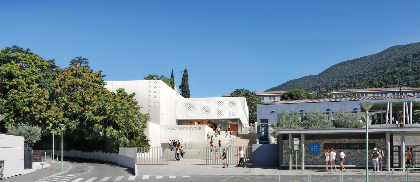 A Nyons, le futur complexe sportif de la cité scolaire Barjavel-Roumanille prend forme