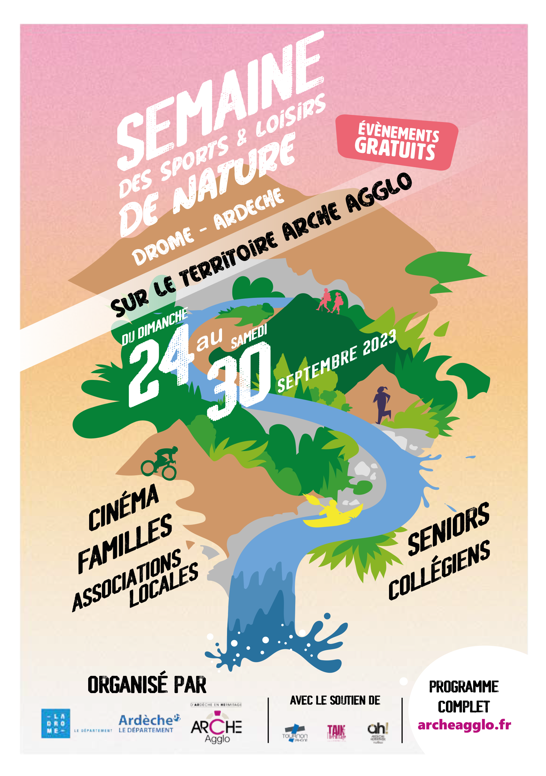 Affiche de la semaine des sports et loisirs de nature