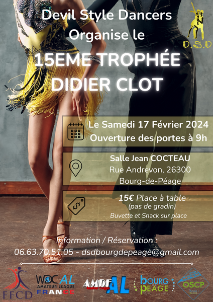 Compétition de Danse : « 15ème Trophée Didier Clot »