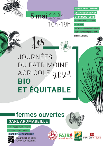 Journée du Patrimoine Agricole Bio et Équitable – Ferme Aromabeille