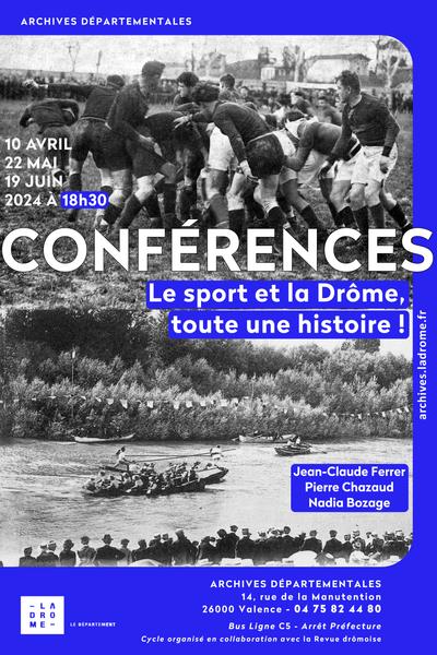 Conférence « 1970-2020 : Retour sur 50 ans de gloire du sport drômois »