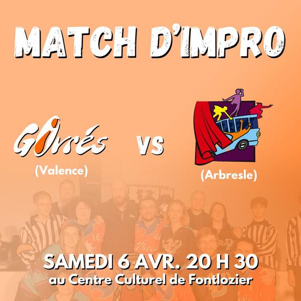 Match d’impro Les Givrés vs. Carafonds de L’Arbresle