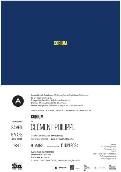 Exposition « CORIUM » par Clément PHILIPPE