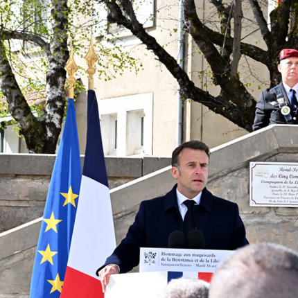 Commémorations de la Libération : Emmanuel Macron dans le Vercors