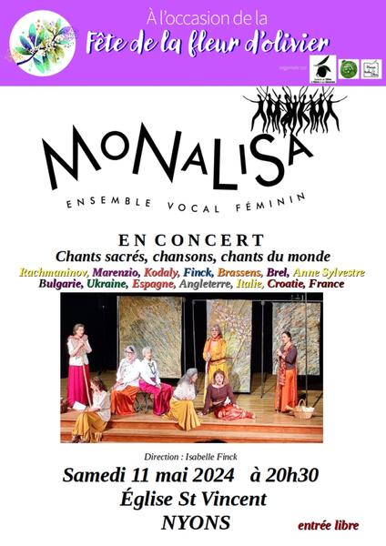 Monalisa  ensemble vocal féminin  en concert