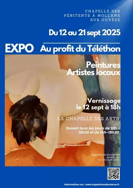 Exposition de peinture des artistes locaux au profit du Téléthon
