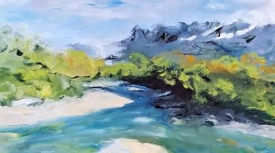 Exposition : »Les Ramières » – Huile au couteau