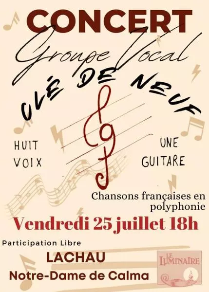 Concert du groupe vocal Clé de Neuf
