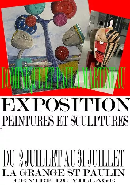 Exposition de peintures et sculptures