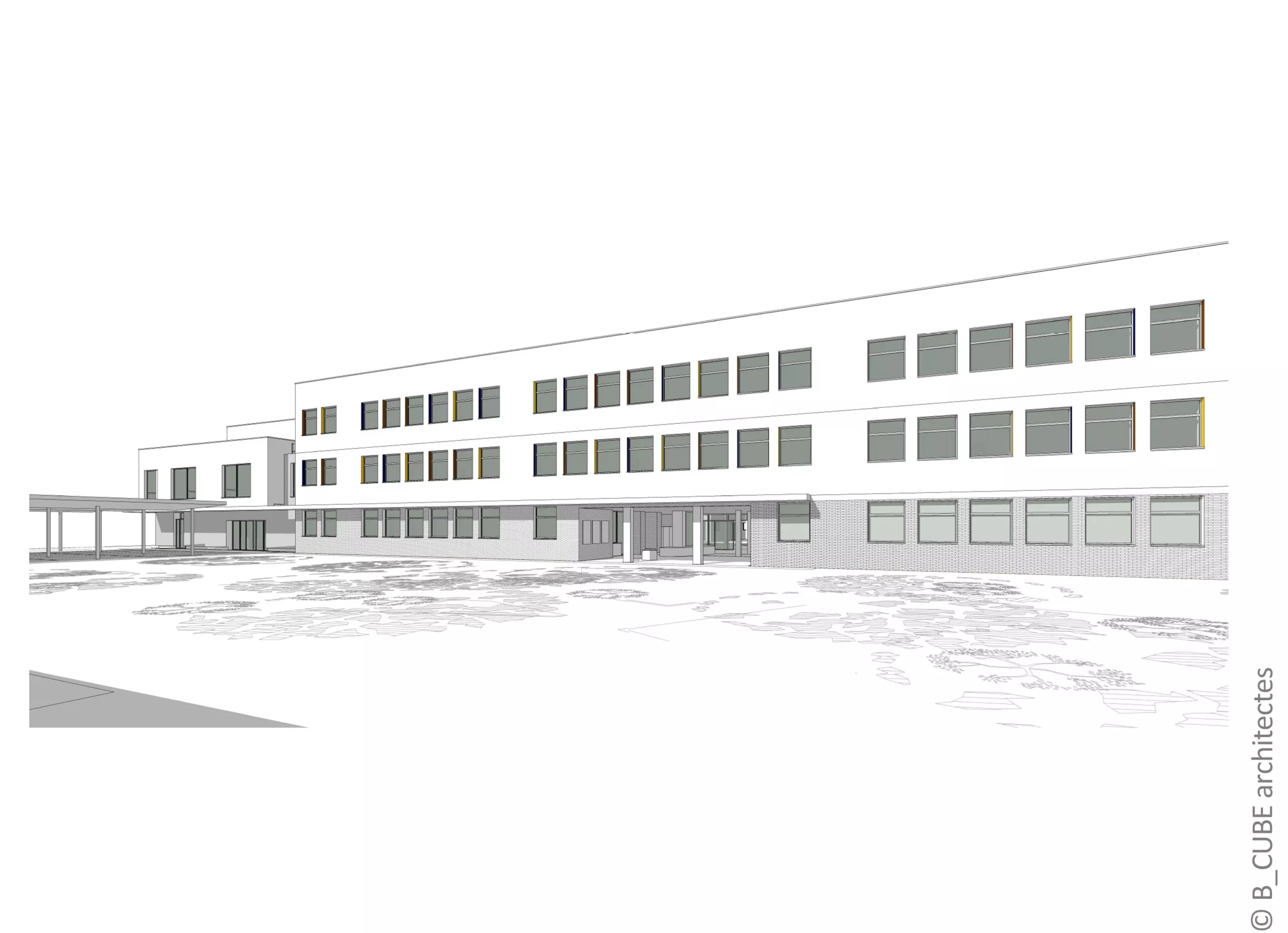 Image projet architectural du collège Gustave Monod