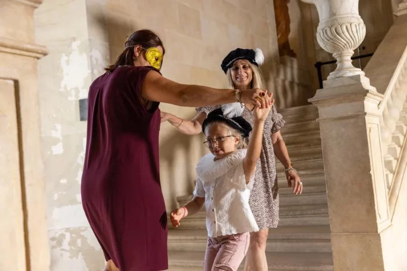 Les loisirs au château, visite animée en famille