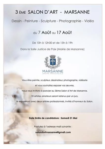 3ème salon d’art de Marsanne