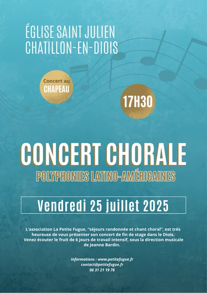 Concert – Chorale polyphoniques latino-américaines