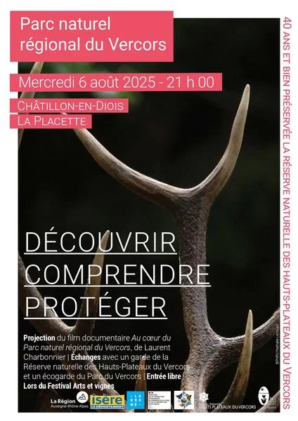 Projection du film « Au coeur du Parc naturel régional du Vercors » suivi d’un échange avec le public