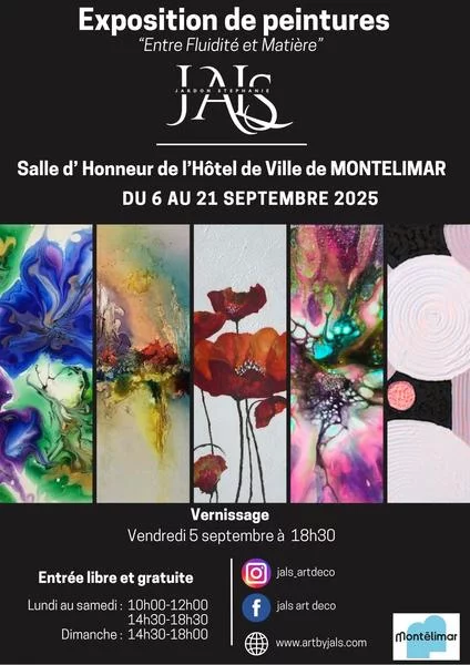 Exposition de peintures – Entre fluidité et matière