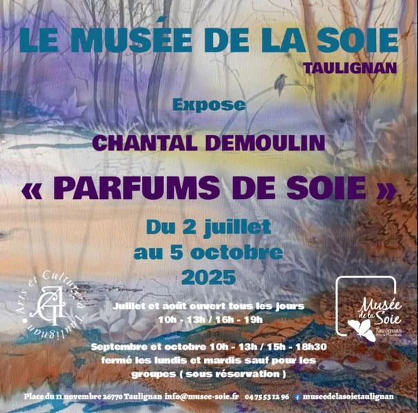 Exposition » Parfums de soie » par Chantal Demoulin