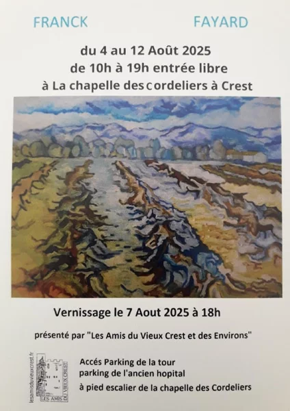 Vernissage Franck Fayard à la chapelle des Cordeliers à Crest