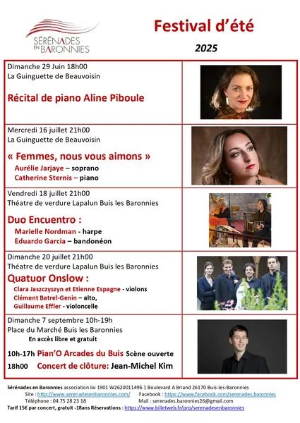 Festival d’été de Sérénades en Baronnies