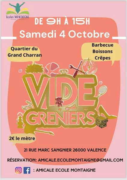 Vide greniers des écoles Montaigne
