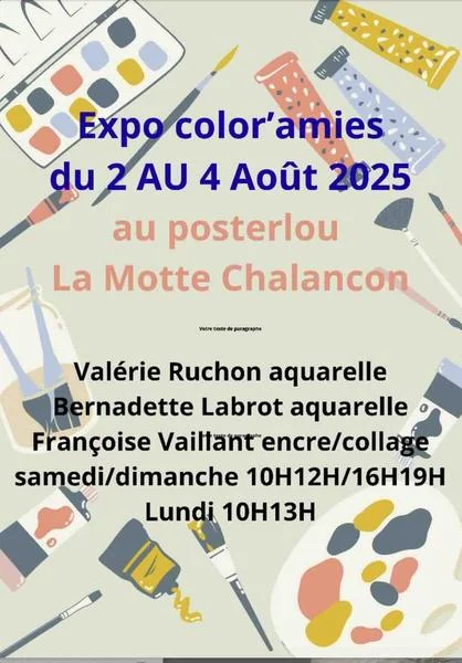 Exposition Color’amies – 3 peintres de la vallée de l’Oule
