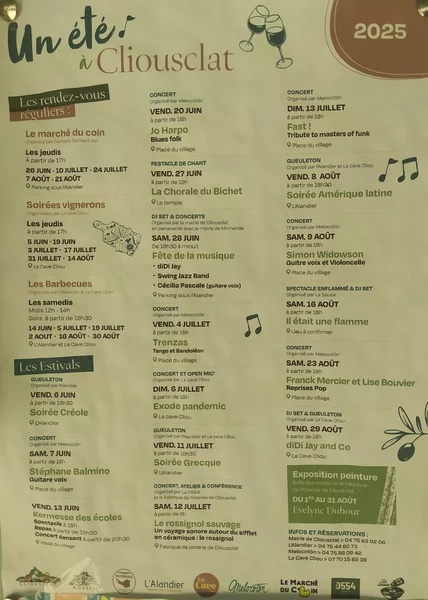 Concert de Franck Mercier et Lise Bouvier à Melocoton à Cliousclat