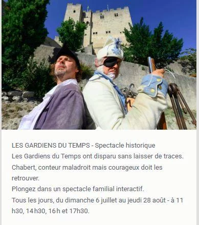 Les Gardiens du Temps à la Tour de Crest