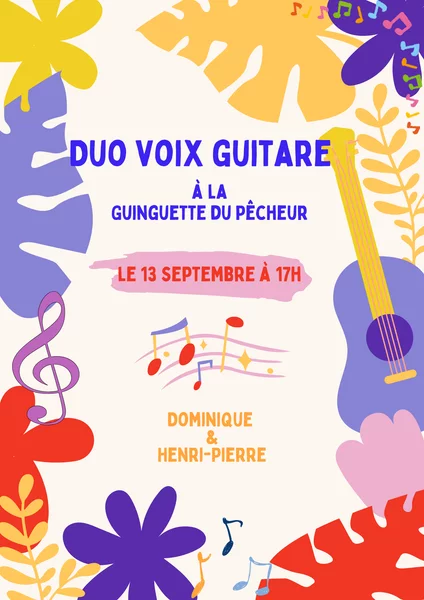 Concert Duo voix guitare