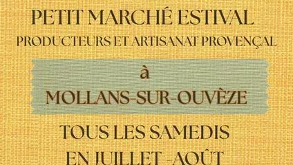 Petit marché estival de Mollans