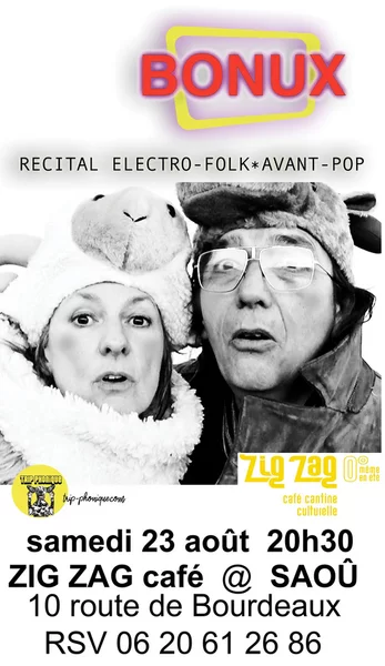 Récital électro folk Bonux au Zig Zag Café