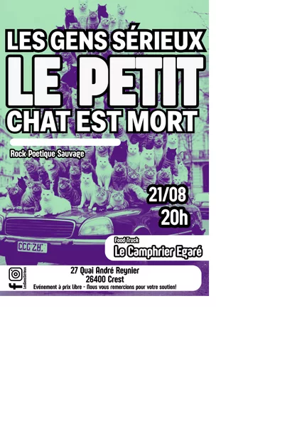 Concert Le petit chat est mort à Les gens sérieux