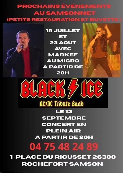 Concert en plein air : Black / Ice AC / DC