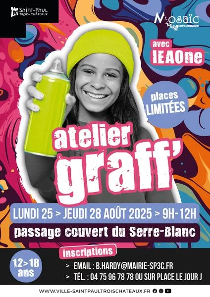 Atelier graff’ – Viens participer à la création d’une fresque collective