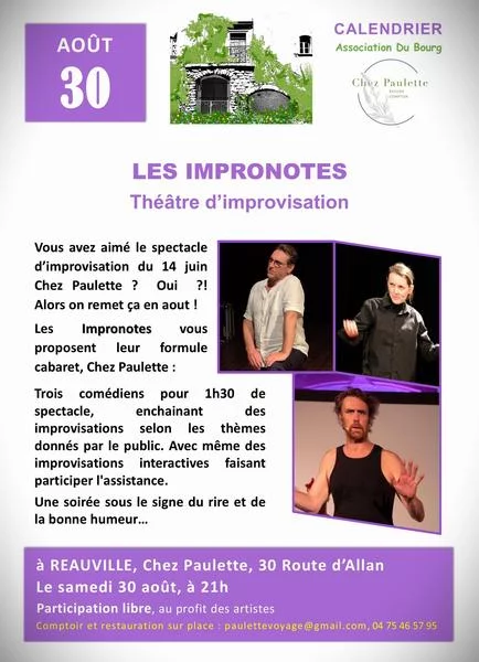 LES IMPRONOTES : Théâtre d’improvisation