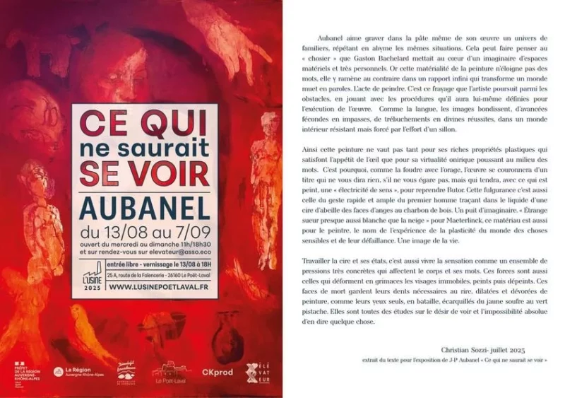 Exposition : Ce qui ne saurait voir – Aubanel