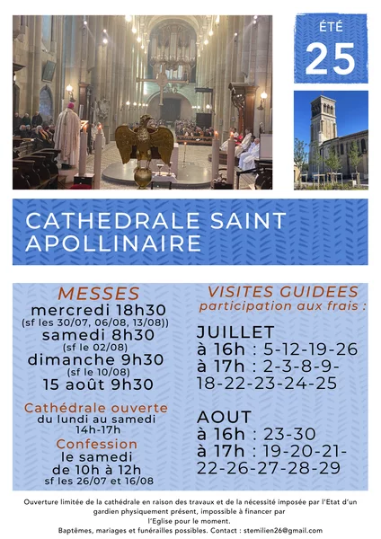 Visites commentées de la Cathédrale Saint-Apollinaire