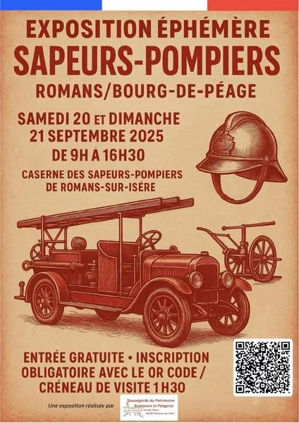 Visite guidée de l’exposition » Les Pompiers à Romans » – Journées européennes du Patrimoine