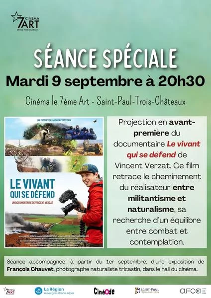 Exposition de photos naturalistes au cinéma le 7ème Art