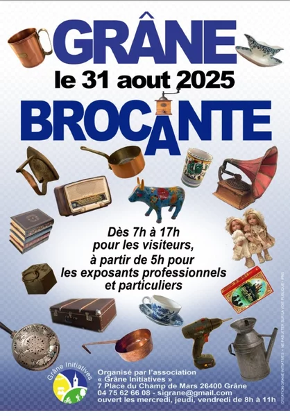 Brocante à Grâne