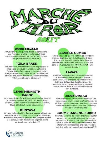 Marché du tiroir – Concerts et marché nocturne