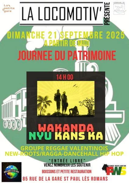 Concert : Wakanda Nyu Kans Ka (groupe reggae valentinois)