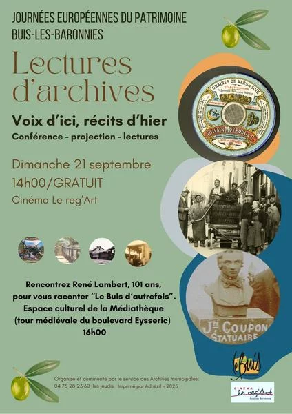 Voix d’ici, récits d’hier – Journées Européennes du Patrimoine