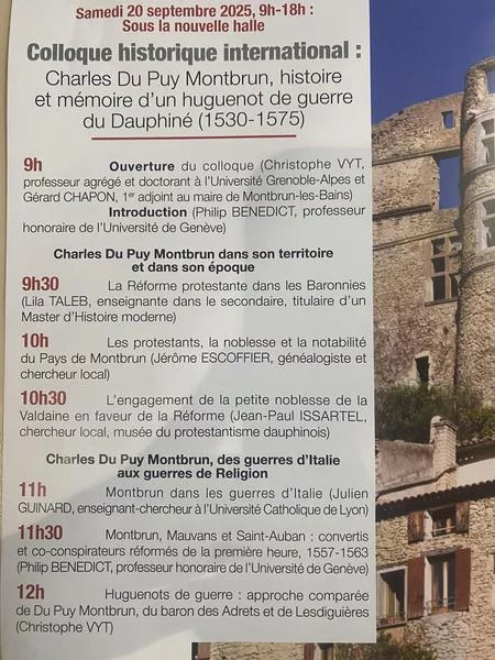 450 ans de la mort d’un Huguenot de Guerre, Charles du Puy Montbrun