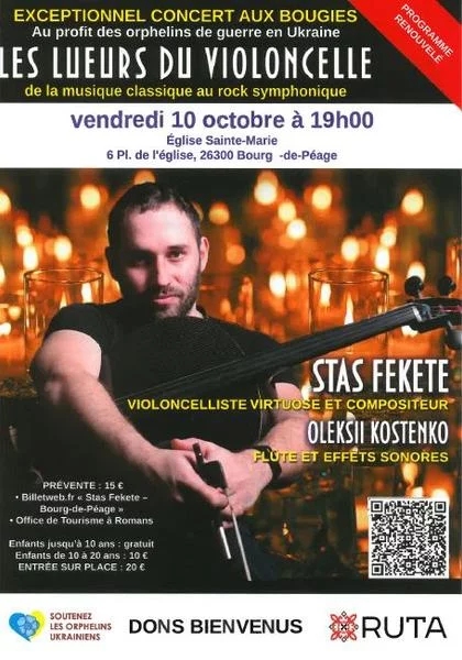 Concert aux bougies « Les lueurs du violoncelle »