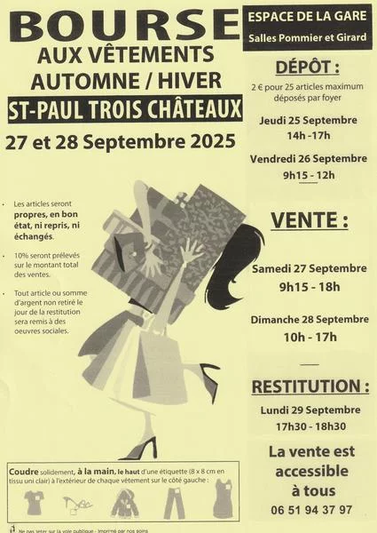 Bourse aux vêtements automne hiver