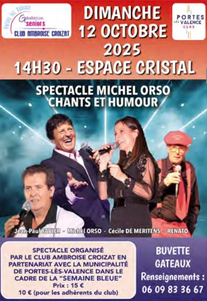 Concert : Michel Orso – Semaine Bleue