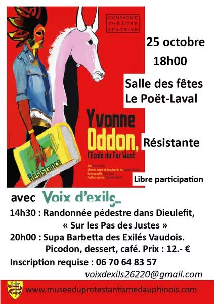 Voix d’Exils – Spectacle Yvonne Oddon résistante