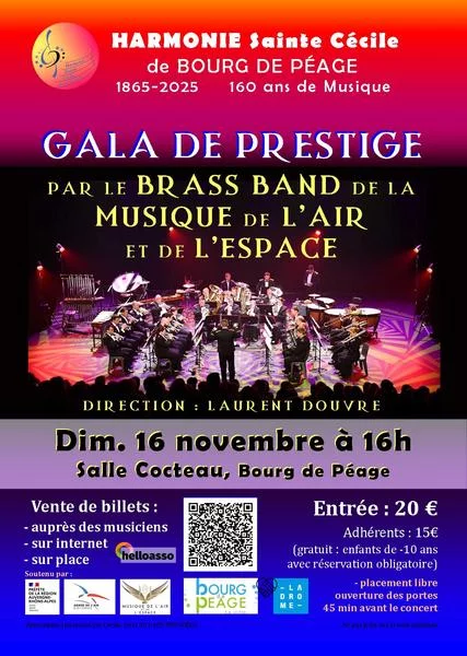 Gala de prestige par le Brass Band de la musique de l’air et de l’espace