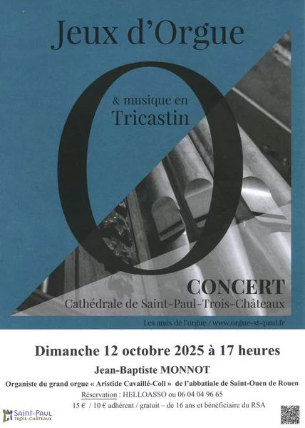 Grand concert d’orgue Jean-Baptiste Monnot