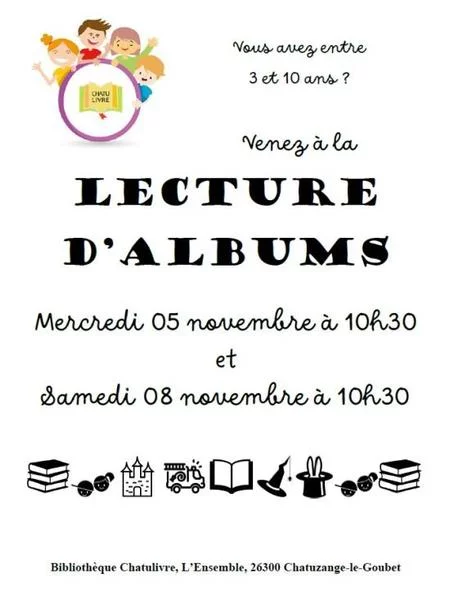 Lecture d’albums à Chatulivre